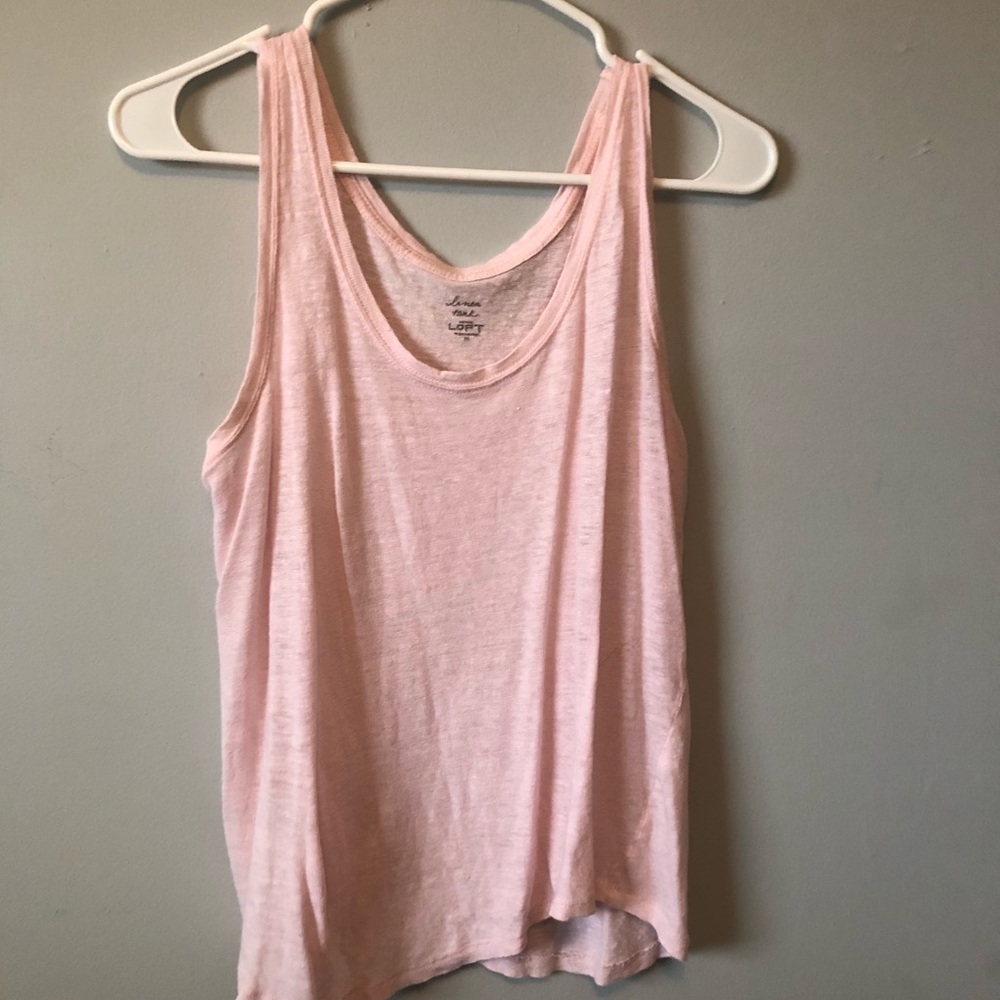 Loft, light pink tank 🌸💕🎀 3/$20